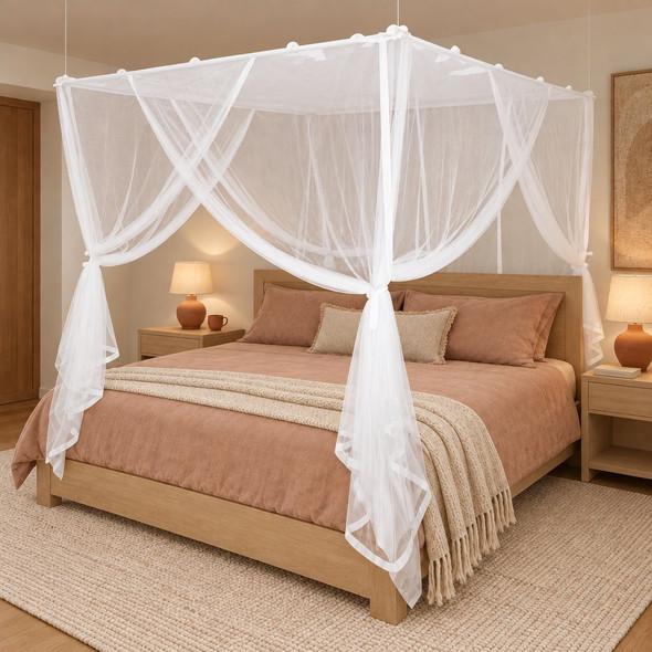 Box mosquito net polyester super king