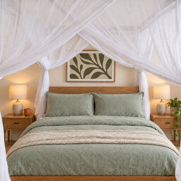 Cotton mosquito net box double