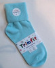 Girls Socks - Light Aqua Cuffed Size 8 -9.5