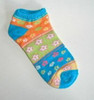 Girls print socks blue