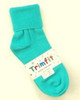 Socks for teenage girls teal green