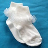 baby socks white ruffled