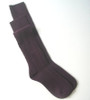 Girls Knee Socks - Burgundy Cable Size 7 - 8.5