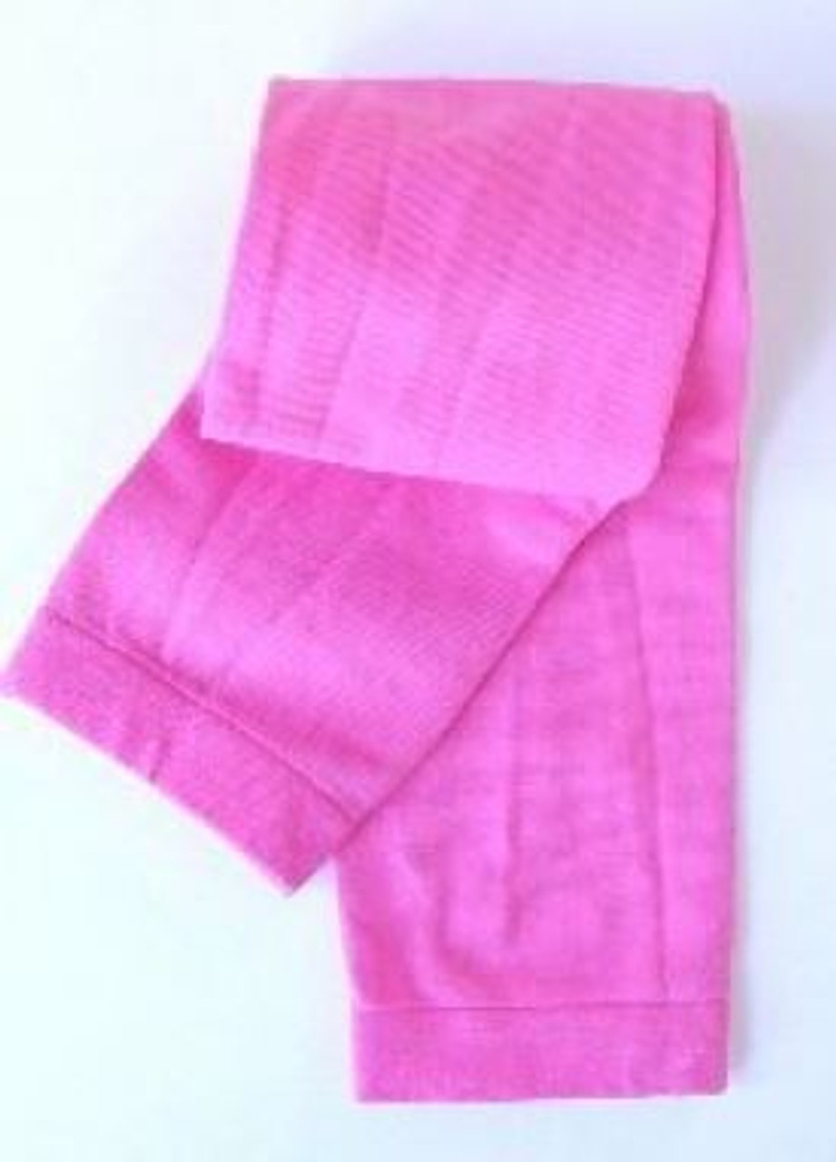 Girls footless tights in hot pink