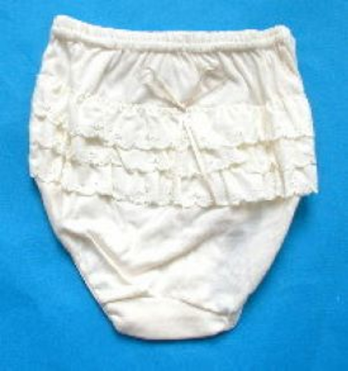 baby ruffled pants ivory