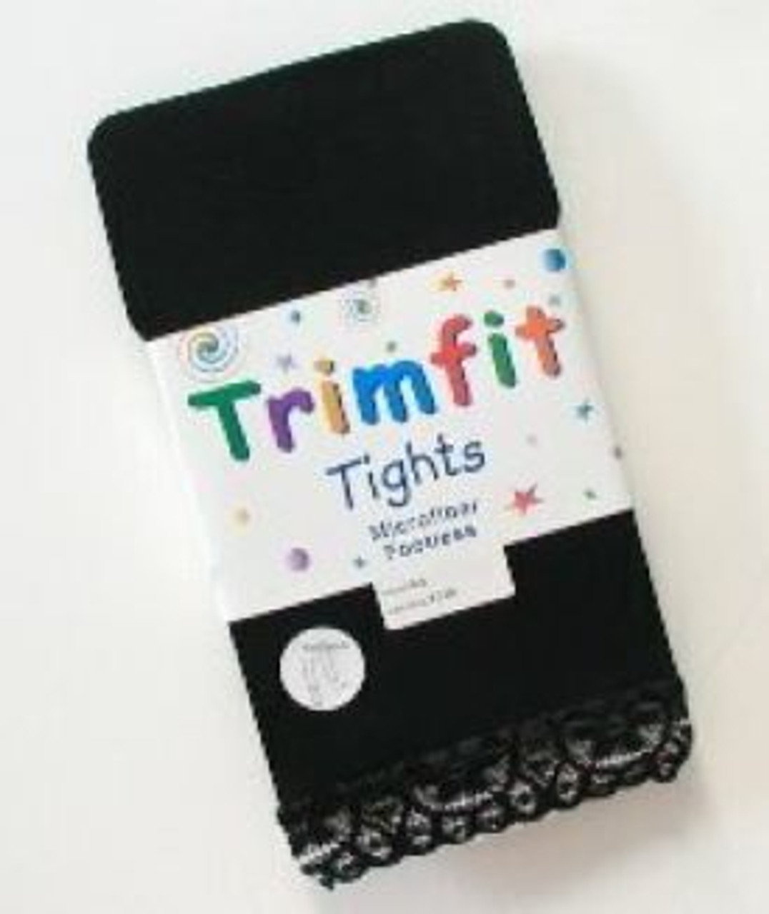 Footless tights for girls black Trimfit