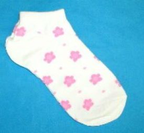 Girls pink print socks