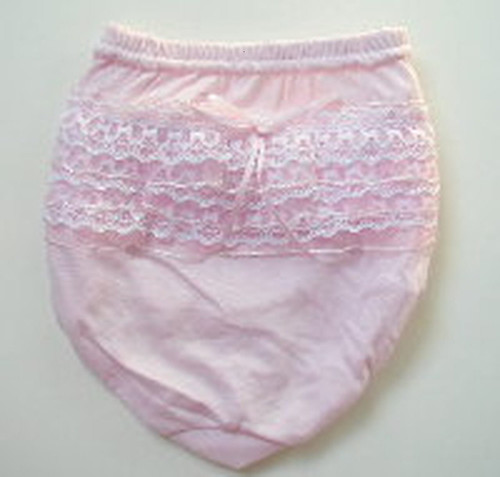 Infant pink ruffle pants