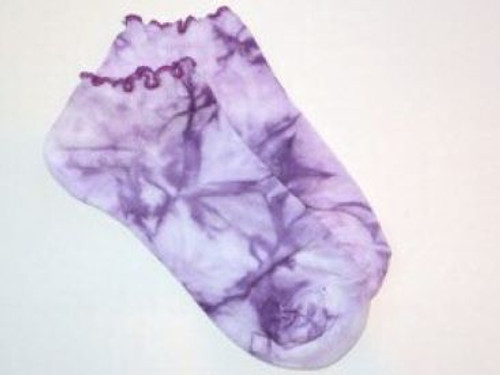 purple tie dye socks for kids