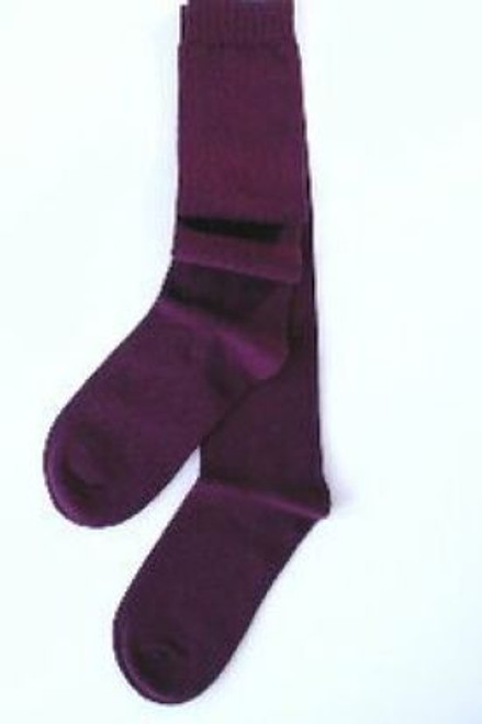Girls knee socks burgundy maroon for school uniform