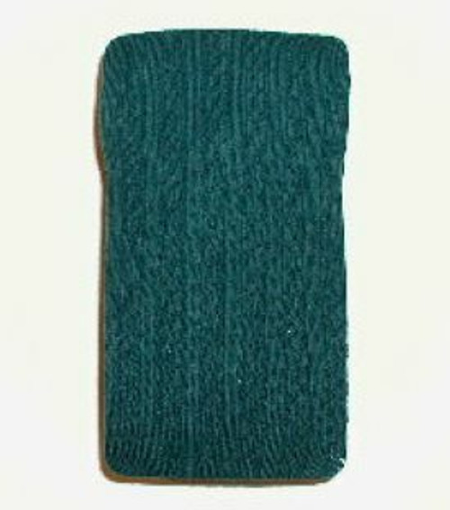 Hunter green cable knit girls tights