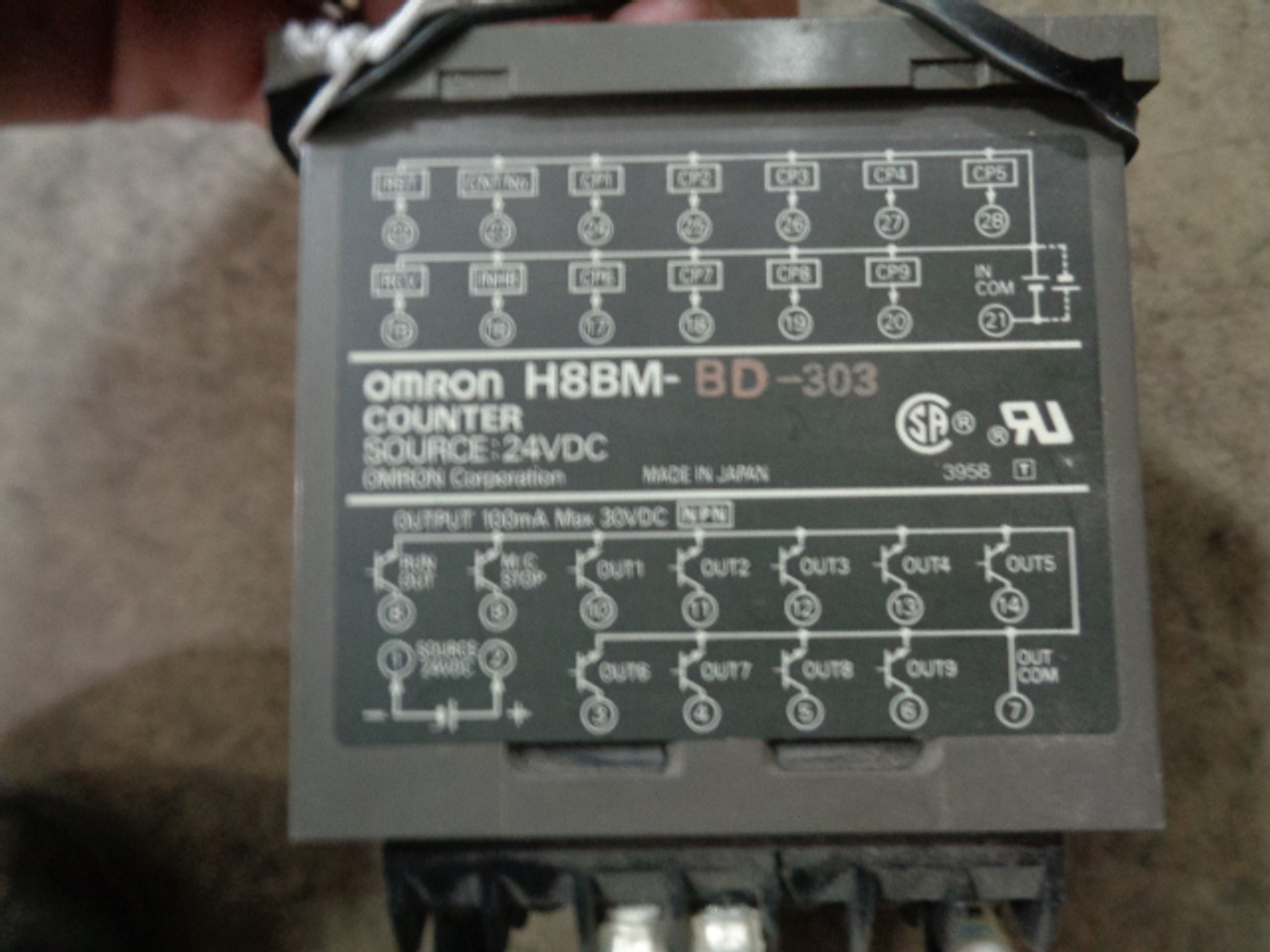 Omron H8BM-BD-303 Maintenance Counter Missing Front Panel1