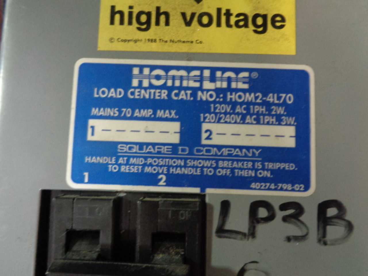 HomeLine HOM2-4L70 Circuit Breaker 208VAC, 50 Amps1