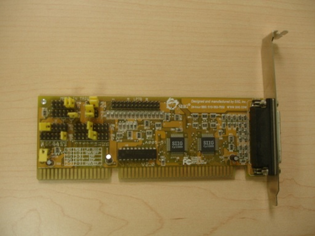 SIIG JJ-A21E12 Dual Parallel Adapter Pro 16 Bit ISA