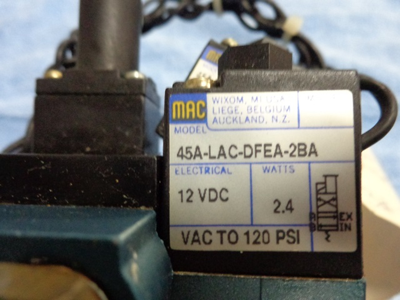 Mac Mac1 Air Solenoid Pack Qty. 2 45ALACDFEA2BA 12VDC, Qty. 1