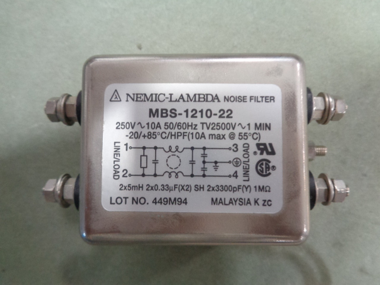 Nemic Lambda MBS-1210-22 Nemic Lambda Model: MBS-1210-22 Noise Filter1