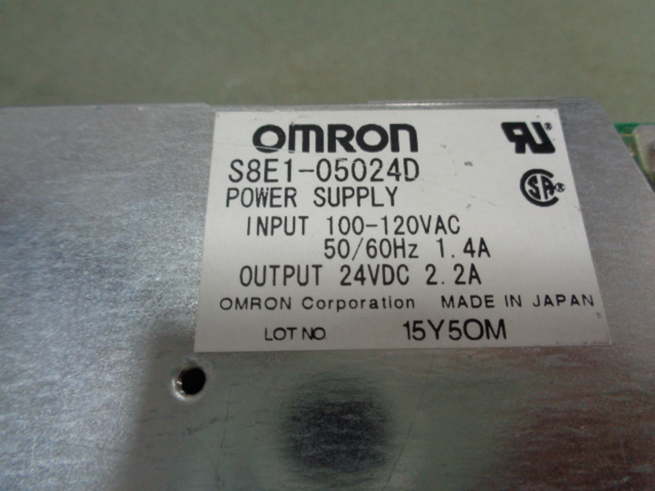 Omron S8E1-05024D Omron S8E1-05024D Power Supply 24VDC 2.2A1