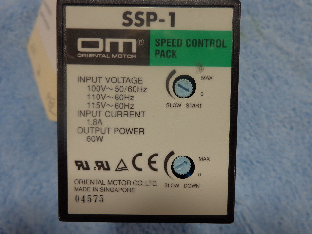 ORIENTAL MOTOR スピードコントロールパック Oriental Motor SSP-1 Speed Control Pack - JMW Enterprises