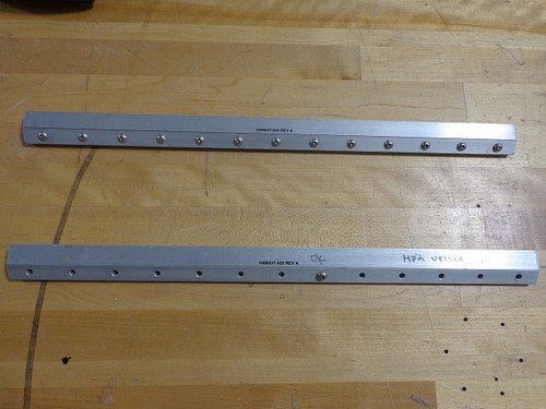 DEK SQA358 45º Metal Clamped Squeegees Pair 520mm - No Blades - Missing Thumbscrews