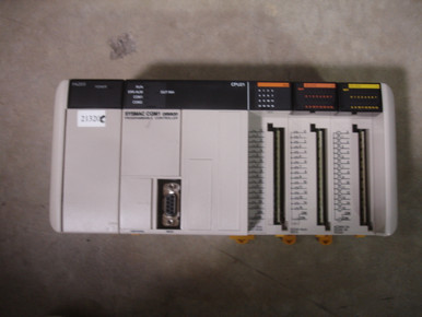 Omron OmronCQM1 CQM1-CPU11-E 24VDV, 10mA, 16 Points CPU Unit w/CQM1-PA203  100-240VAC, 50/60Hz, 60VA Power Supply Unit, (2) CQM1-OC221 250VAC Output 