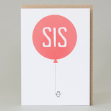 Balloons Sis Card