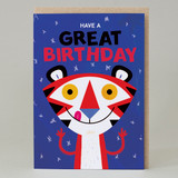 Great Tiger Birthday Card
