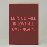 'Fall in Love All Over Again' Card 