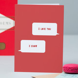  'I Love You, I know' Star wars Text Card