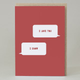  'I Love You, I know' Star wars Text Card