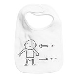 'In/Out' Fair Trade Baby Bib