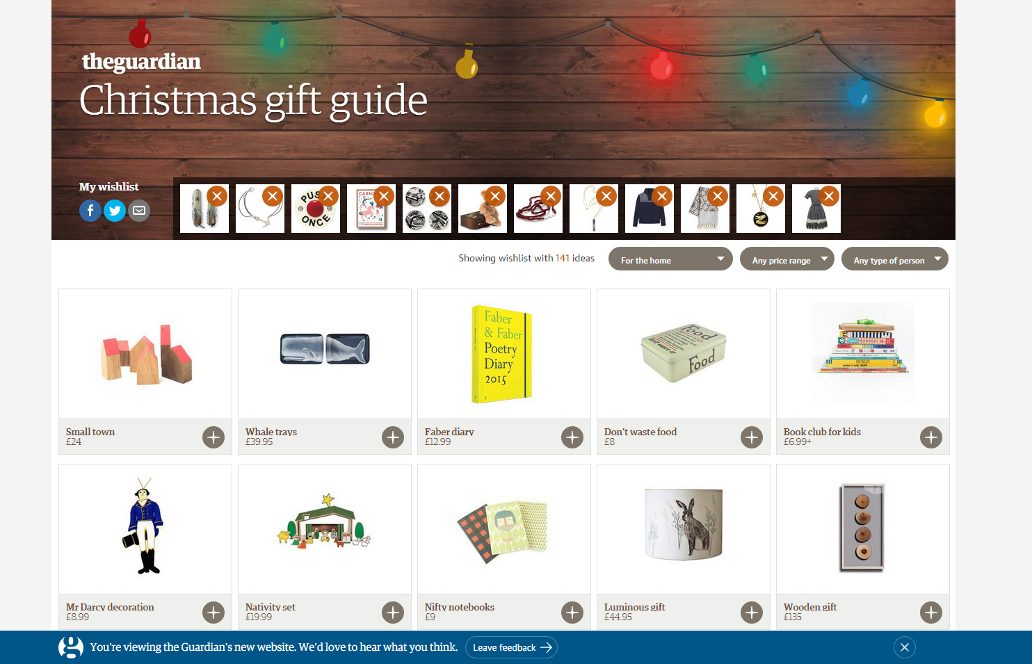 Guardian Gift Guide 2015 Hole in My Pocket