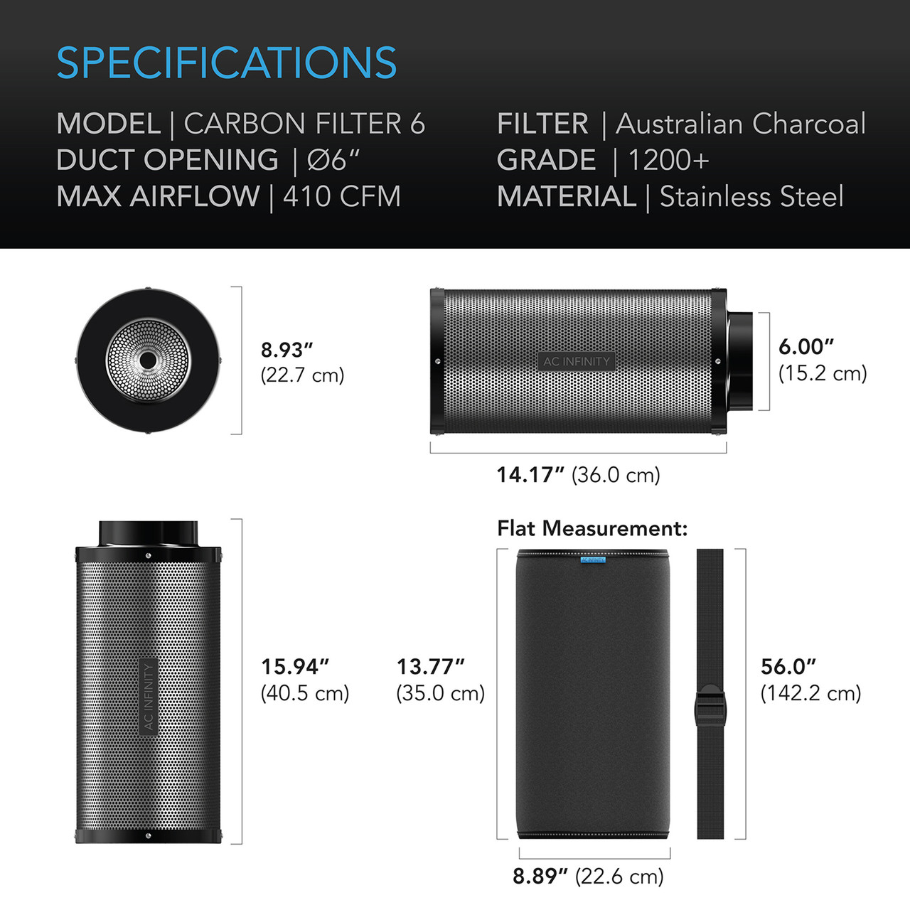 AC INFINITY Duct Carbon Filter 4