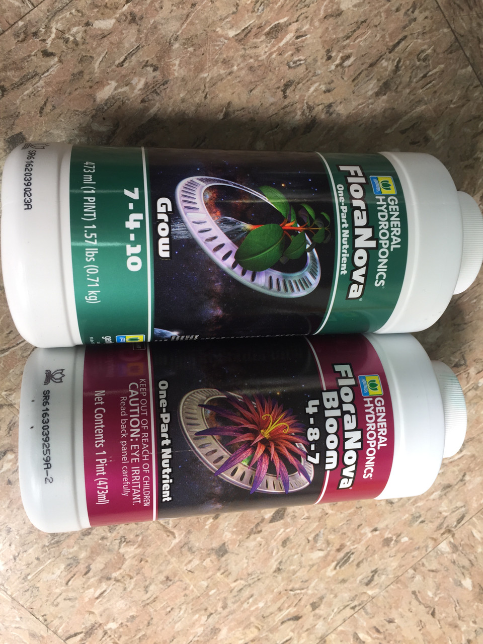 General Hydroponics® FloraNova Grow + Bloom set of PINTS - PA
