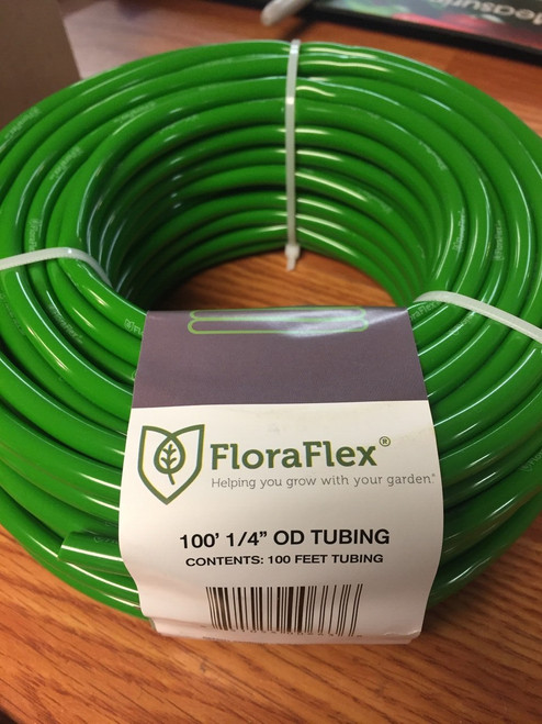 100' - Floraflex 1/4" Outside Diameter green tubing
