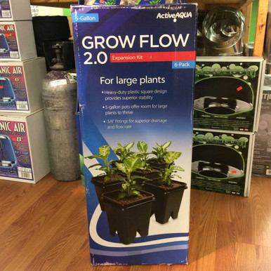 Active Aqua Grow Flow 2.0 Expansion Kit w/ 6x 5 gal Square