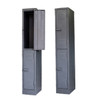 2 Door Steel Locker in Hammertone Grey