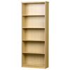 5-Tier Economy Melamine Bookcase Unit Available in Various Veneer Colours.