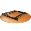 Round Banqueting and Conference Folding Table with Legs Folded Away