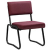 ECONOMY Upholstered Mid-Back Side Chair with Skid Base