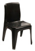 FLEXI - BLACK Recycled Plastic,Heavy Duty and Fully Moulded Stackable Plastic Chair