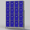 4-TIER Combination Lockers Installed on Various Width Galvanised Steel Frames