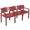 3 Seater Pastoe Chair Set in Burgundy