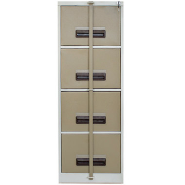 4 Drawer Steel Filing Cabinet With Hanging Rail Central Locking And Security Bar