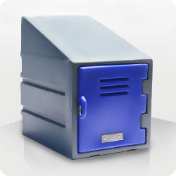 Single Plastic FOOD Locker with Slanted Top Option - SS15_PLFOOD_S