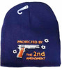 Protected By 2nd Blue Beanie Cap