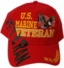Marine Veteran Hat Red