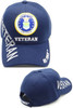 Air Force Veteran Emblem Logo Shadow Military Cap Blue