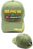 Hue-Phu Bai Vietnam Veteran Logo Military Cap OD Green