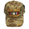 Iraq Veteran Hat Brown Camo
