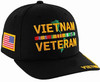 Vietnam Veteran Hat With Flag On The Side